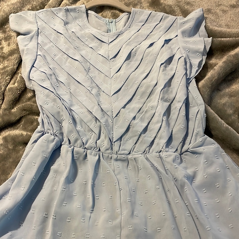Baby blue romper